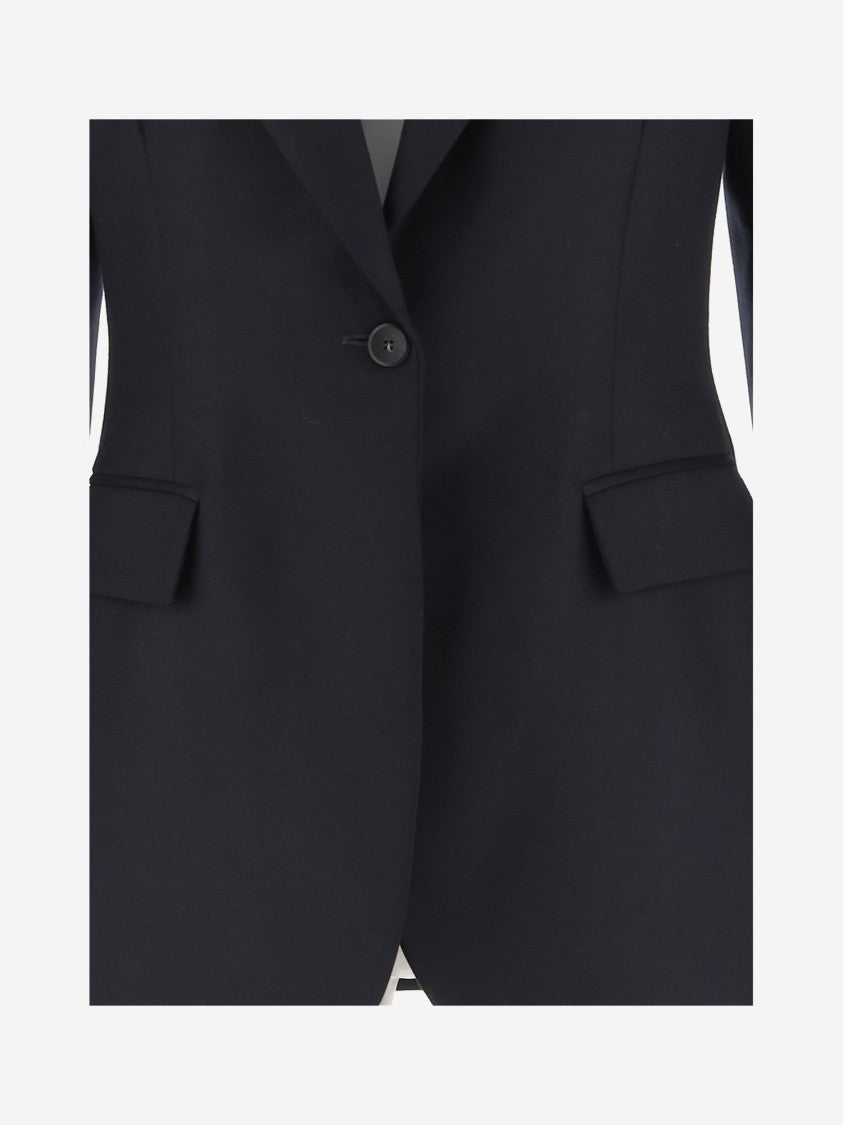 Sa Su Phi Navy Tailored Wool Jacket