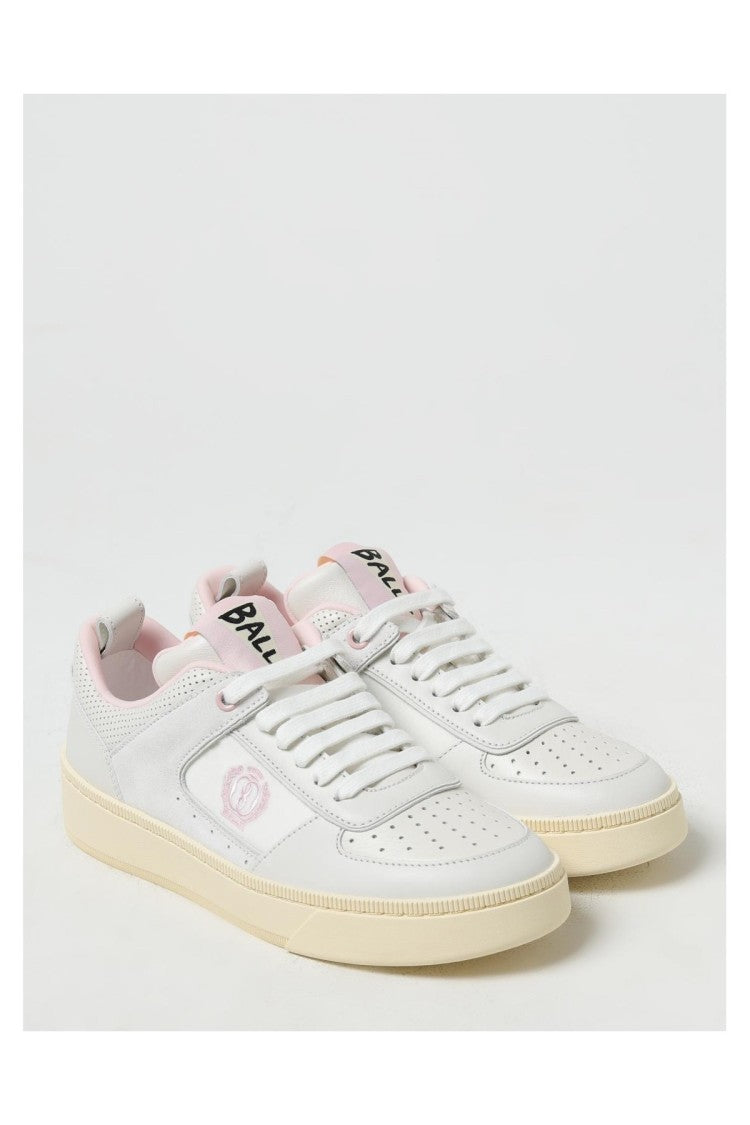 Bally White Nappa Leather Low-Top Sneakers