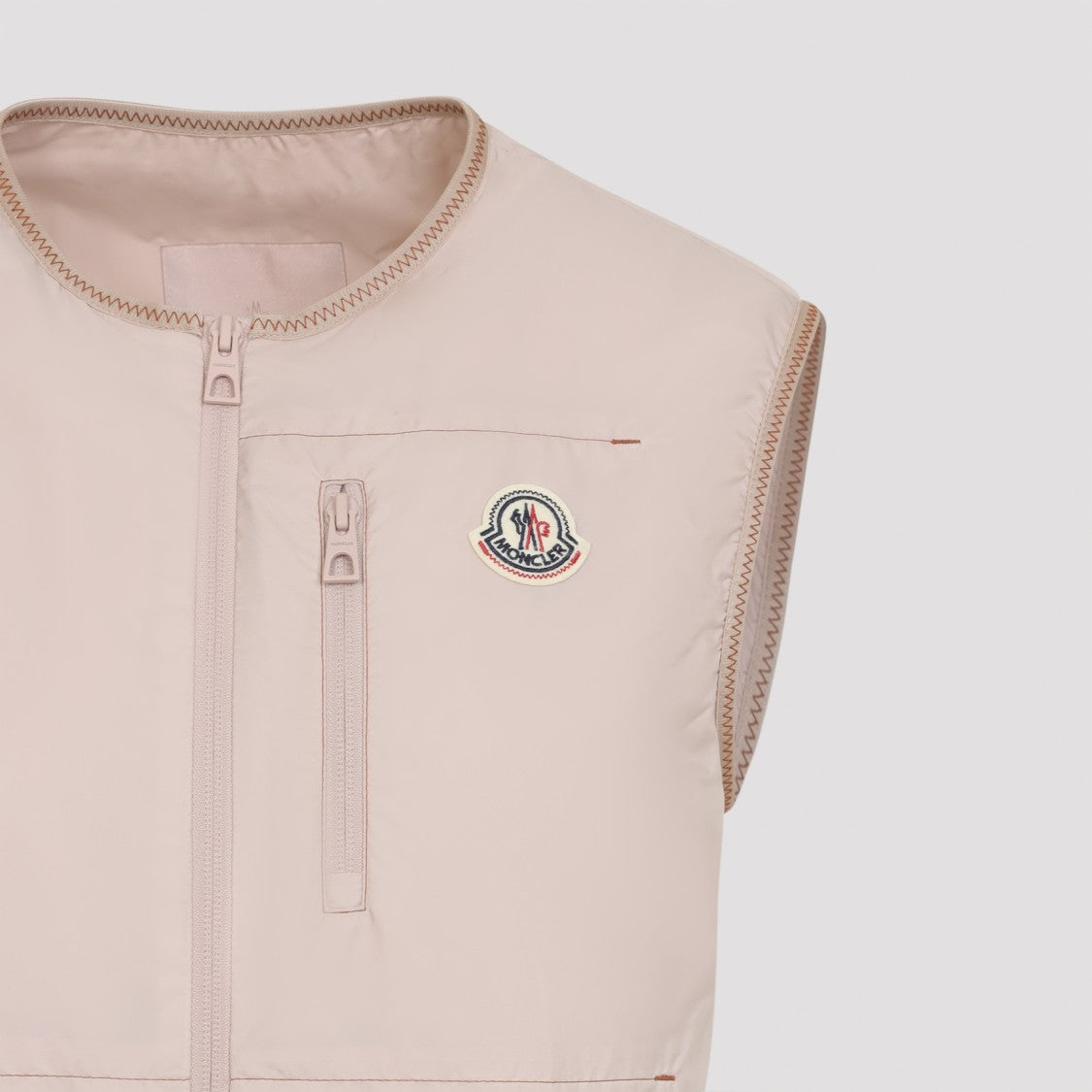 Moncler Pink And Purple Polyamide Jacket