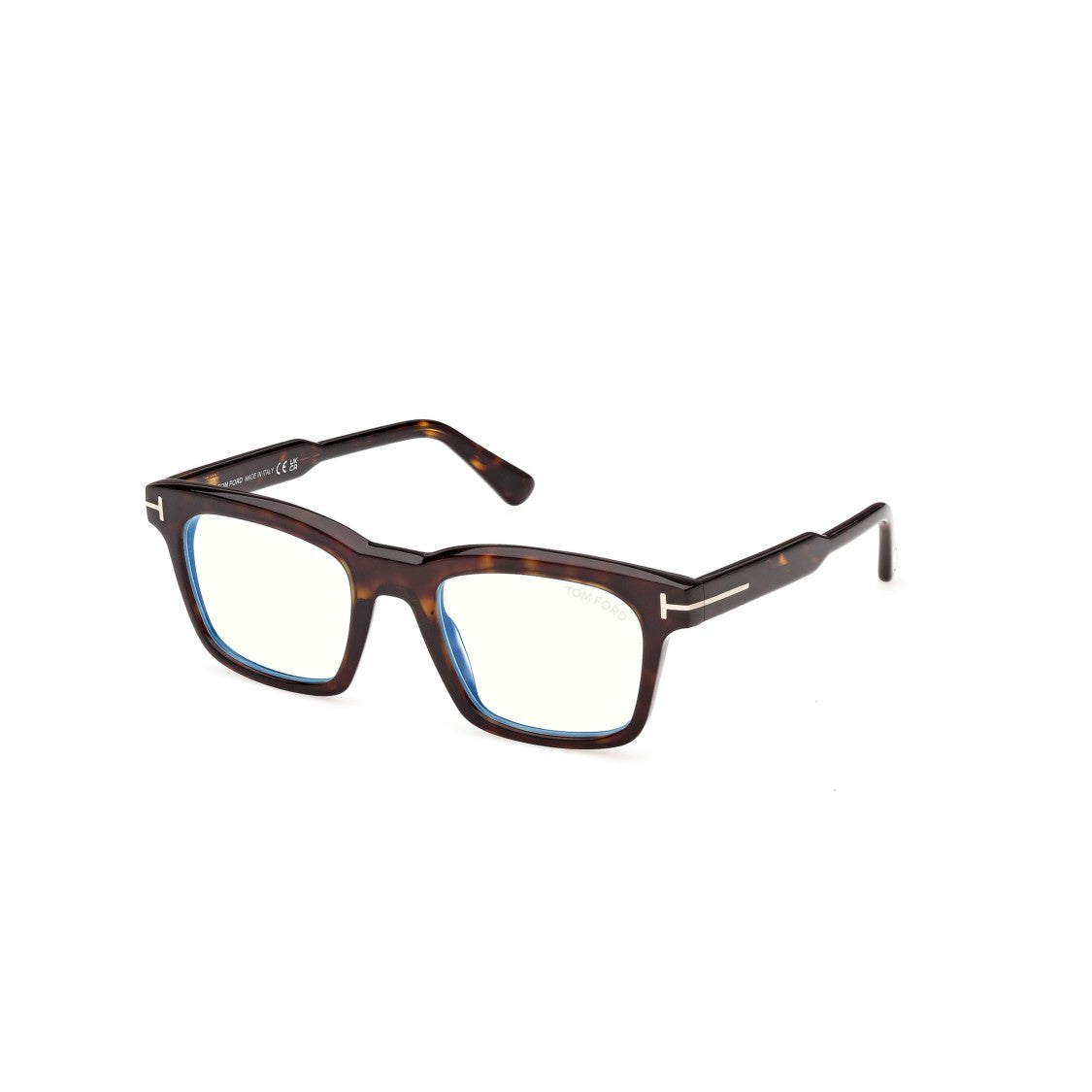 Tom Ford Ft6122-B Bold Rectangular Tortoiseshell Acetate Eyeglasses