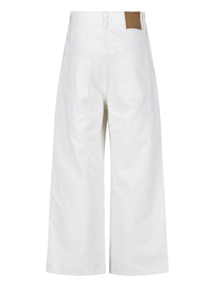 Jeanerica Wide-Leg High-Waisted Jeans With Classic Five-Pocket Design