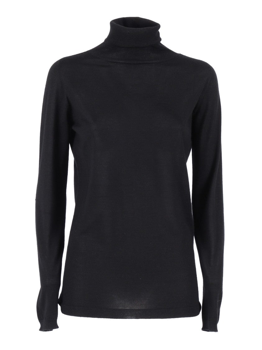 Fabiana Filippi Fitted Turtleneck Sweater In Cashmere-Silk Blend