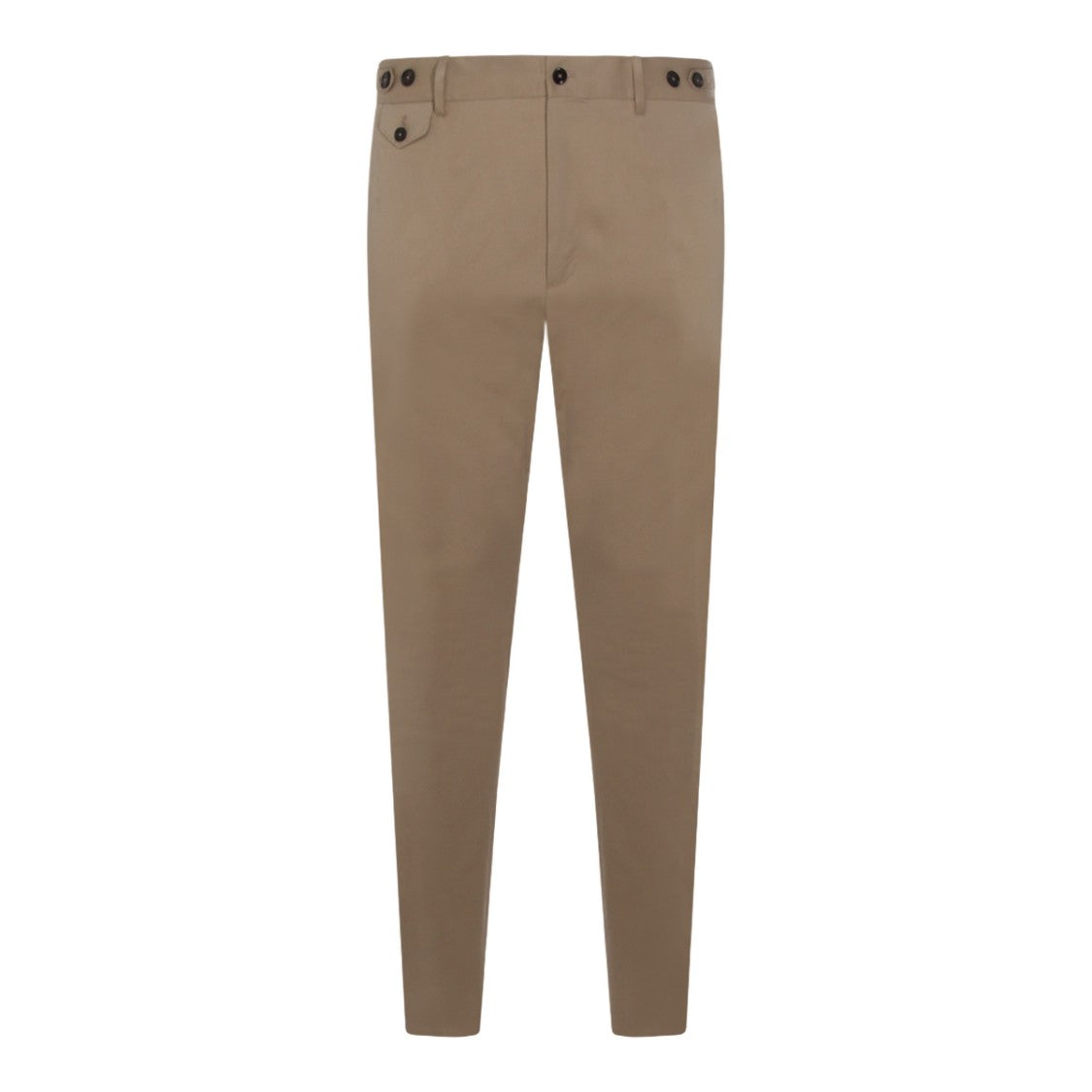 Dolce & Gabbana Tailored Beige Trousers With Button Details