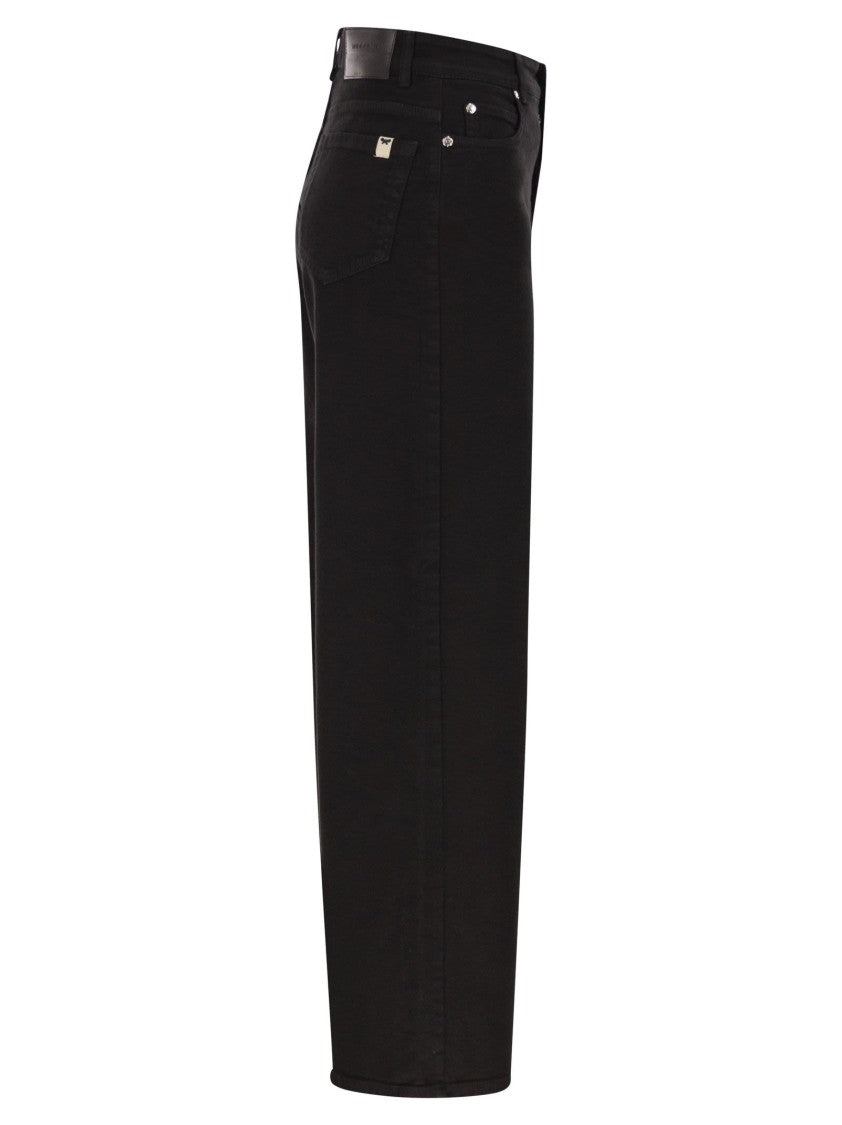 Max Mara Wkdmedina - Wide-Leg Trousers In Cotton Drill