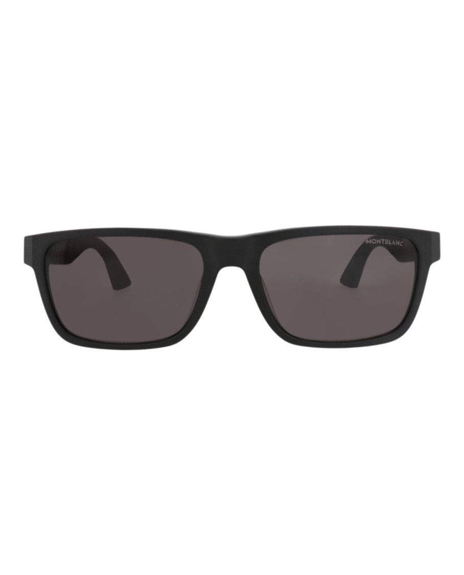 Montblanc Square-Frame Recycled Acetate Sunglasses