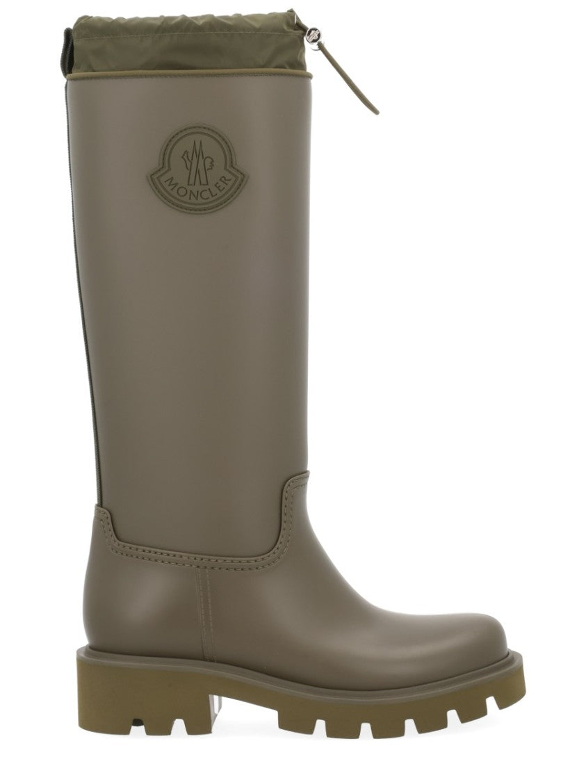 Moncler Kickstream High Vinyl Lug Sole Boots