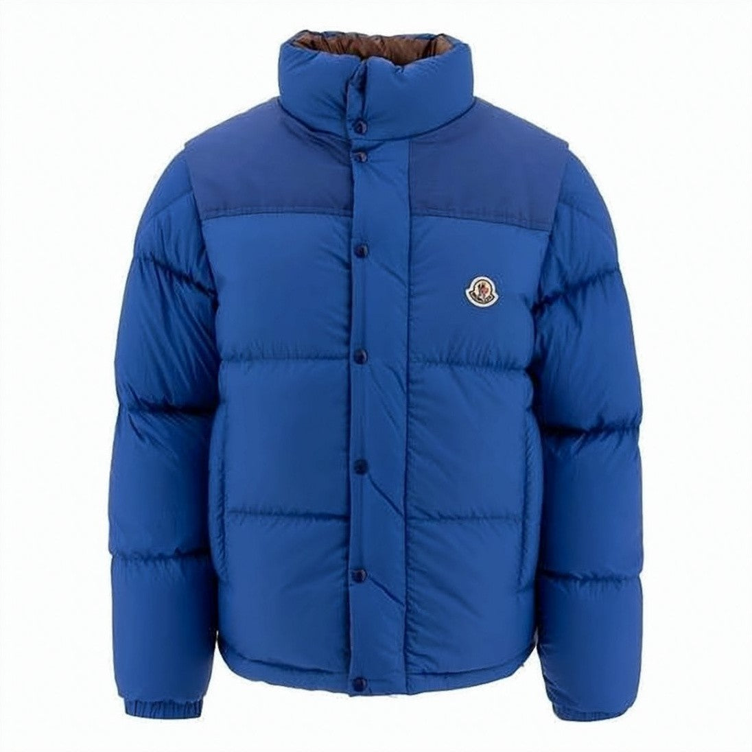 Moncler Reversible Quilted Short Puffer Jacket With High Stand Collar
