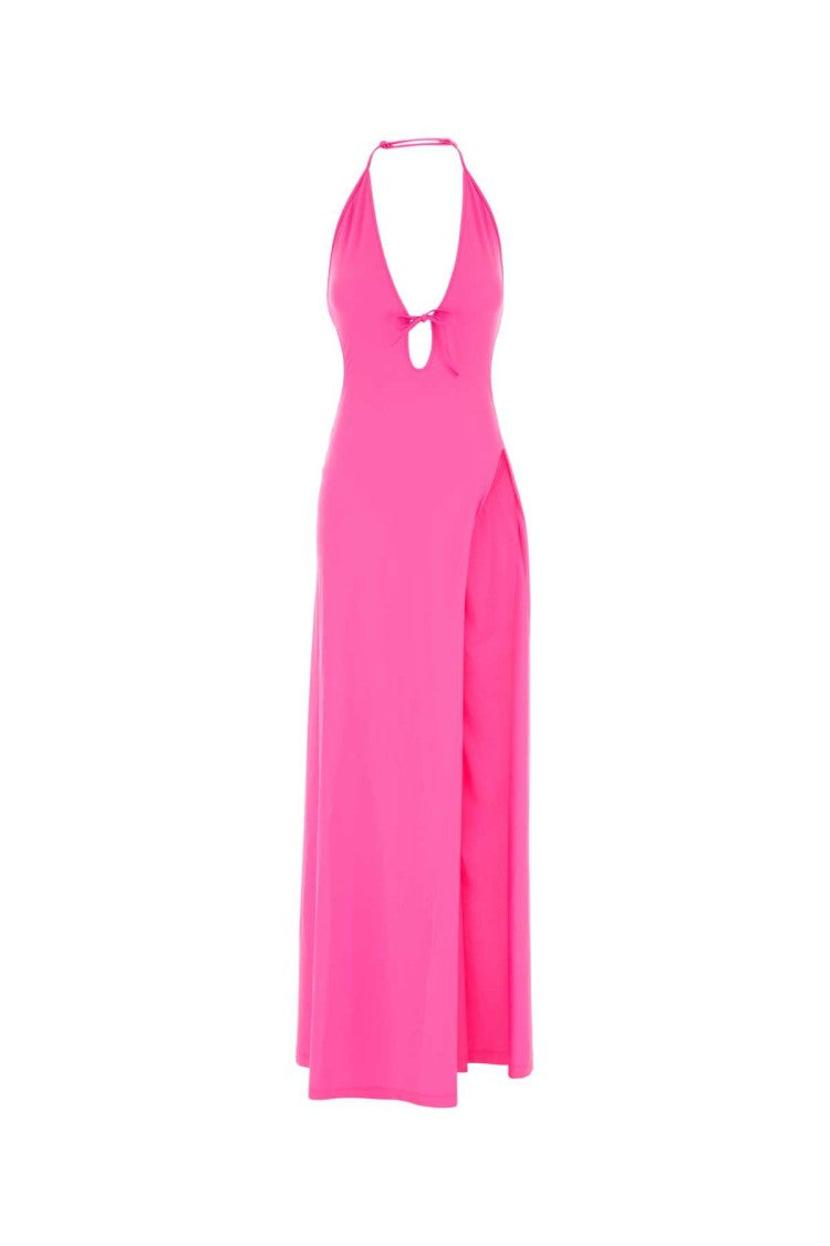 Balenciaga Fluo Pink Stretch Nylon Dress