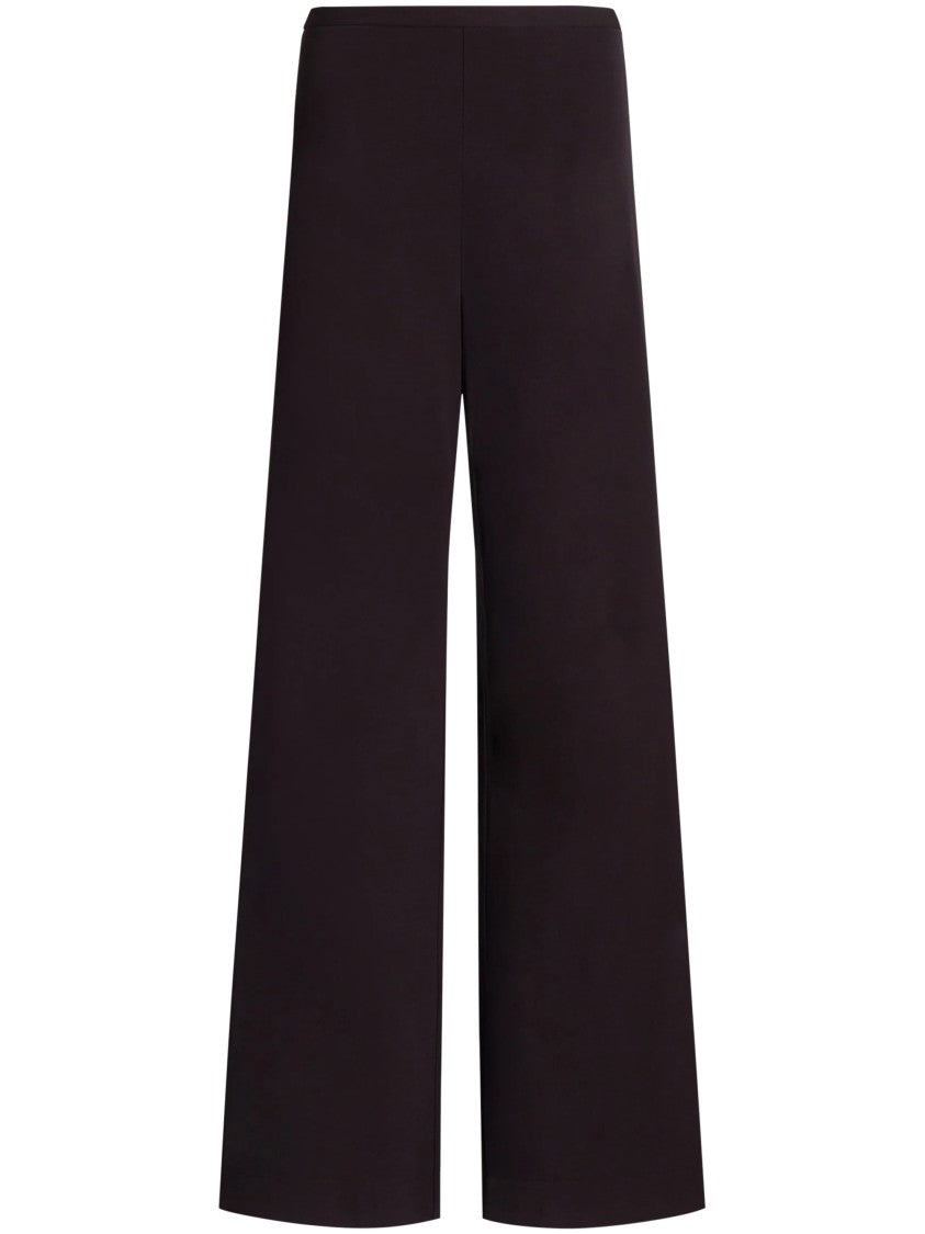 Alberta Ferretti Wide-Leg Trousers With High Waist And Side Slit