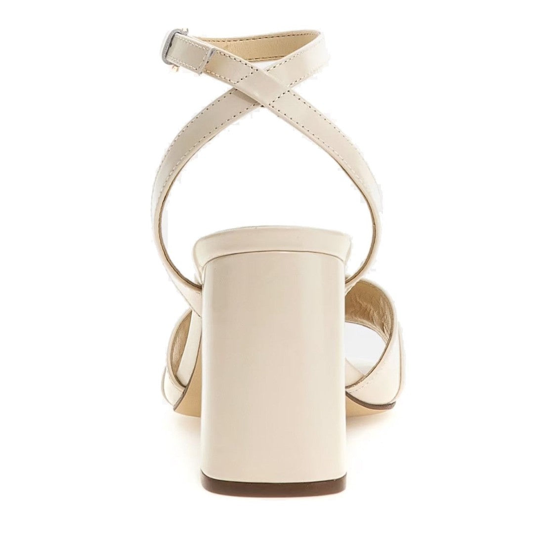 Guess Beige Grato Decorative Buckle Block Heel Sandals