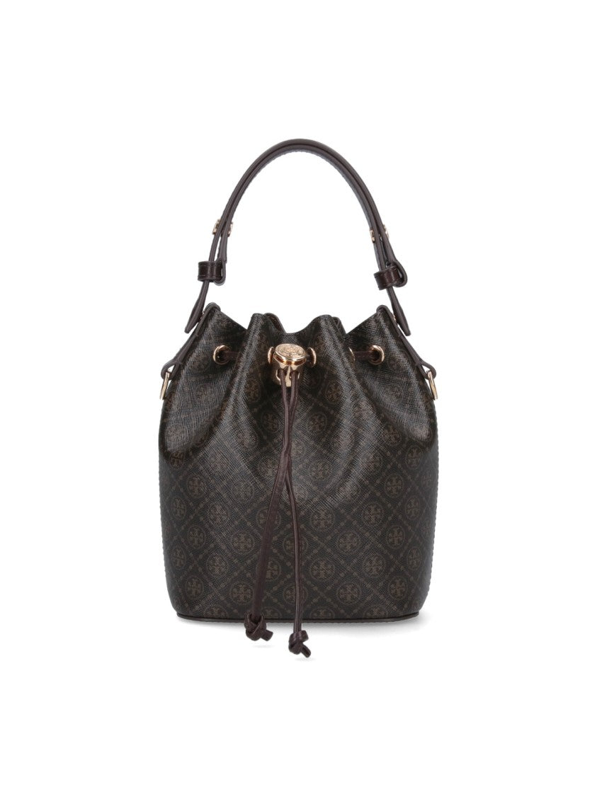 Tory Burch "T Monogram" Mini Bucket Bag