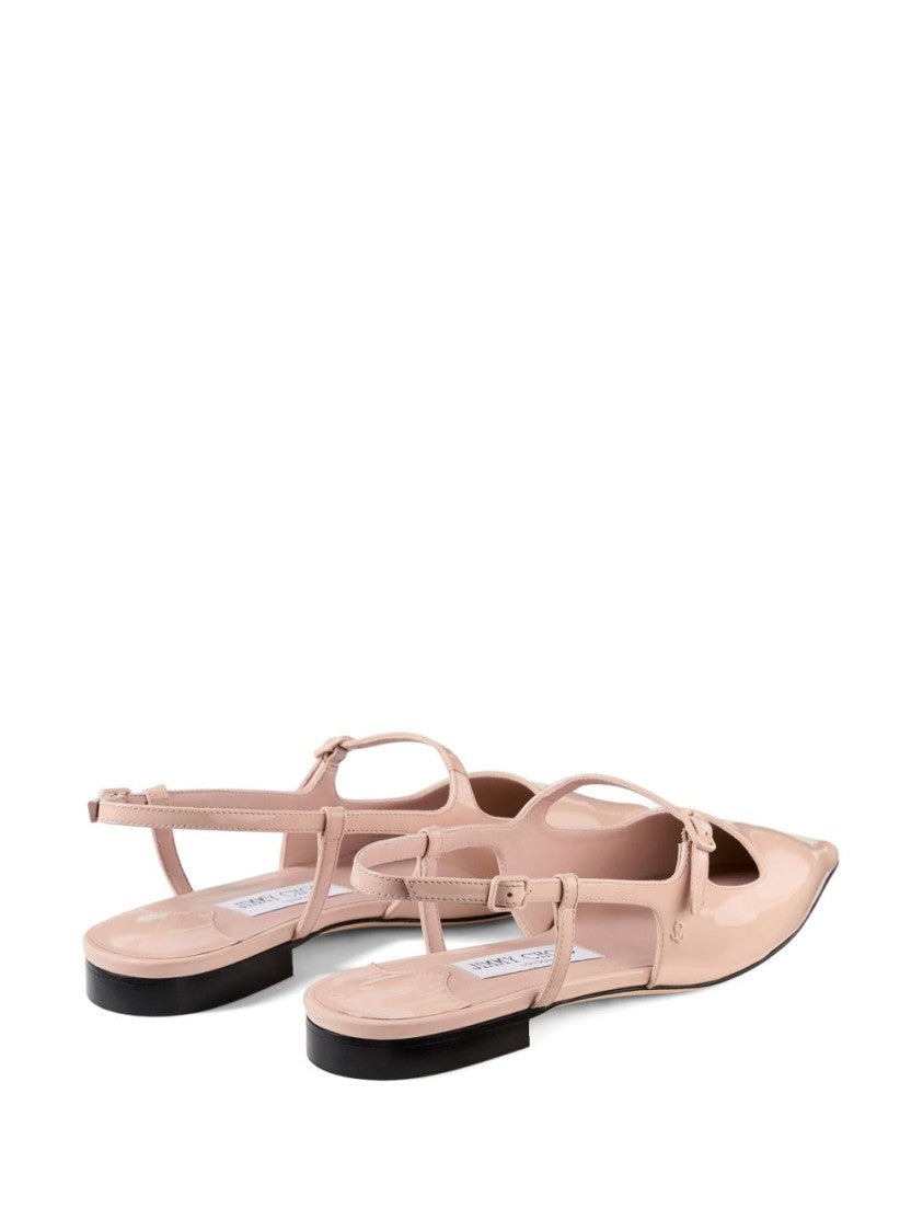 Jimmy Choo Pink Ballerina Flat Shoes