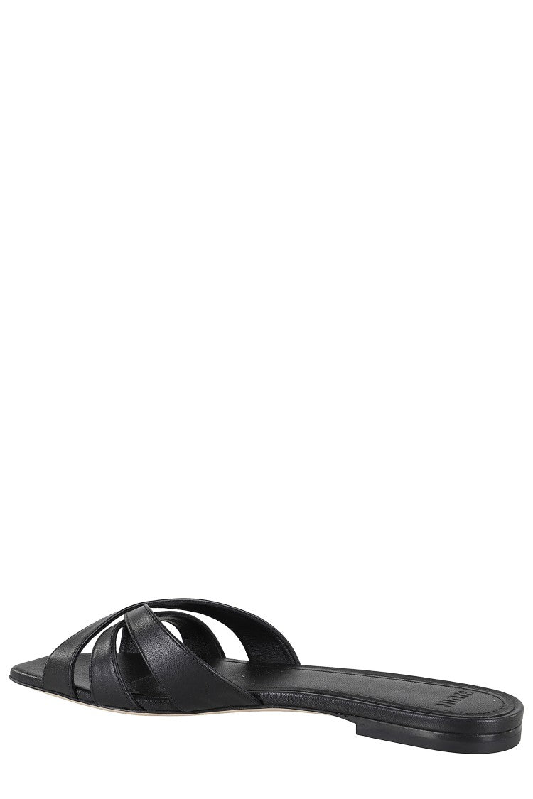 3Juin Nerea Woven Strap Calf Leather Sandals