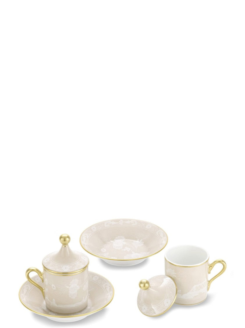 Ginori 1735 Set Of 2 Cups With Saucer And Lid