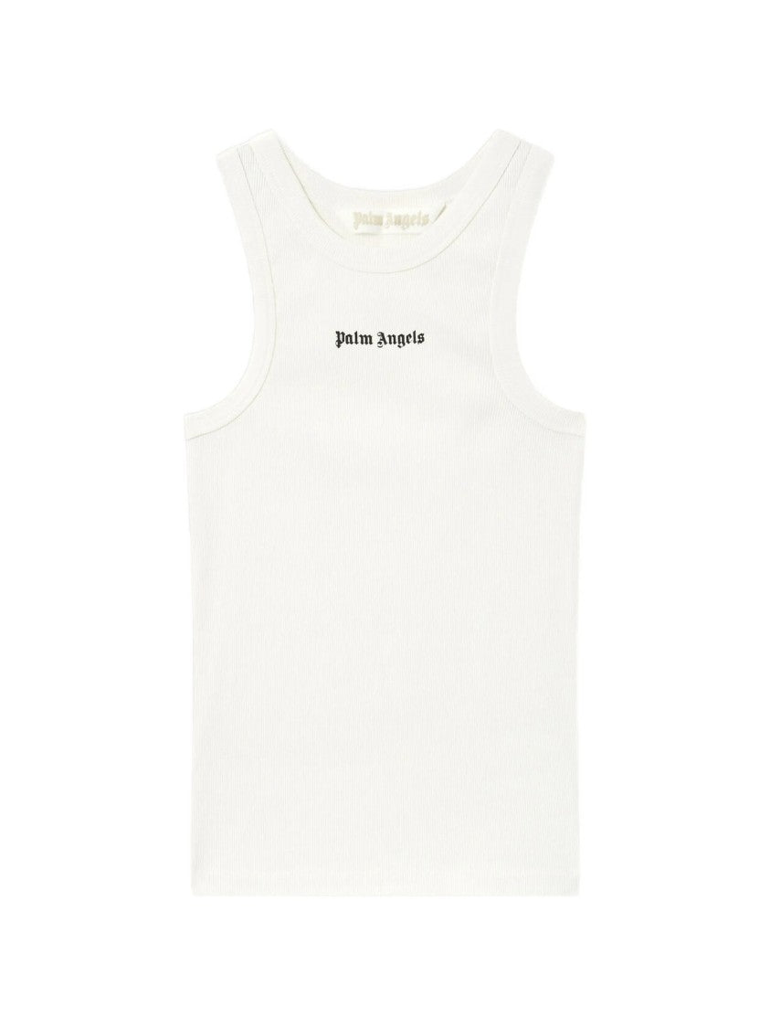 Palm Angels Classic Logo Fitted Tank Top