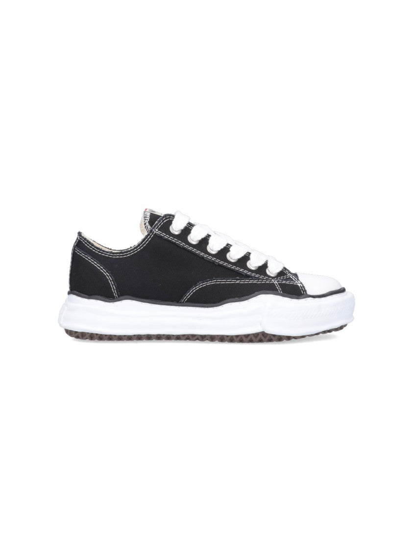 Maison Mihara Yasuhiro Cotton Low-Top Sneakers With Textured Rubber Sole