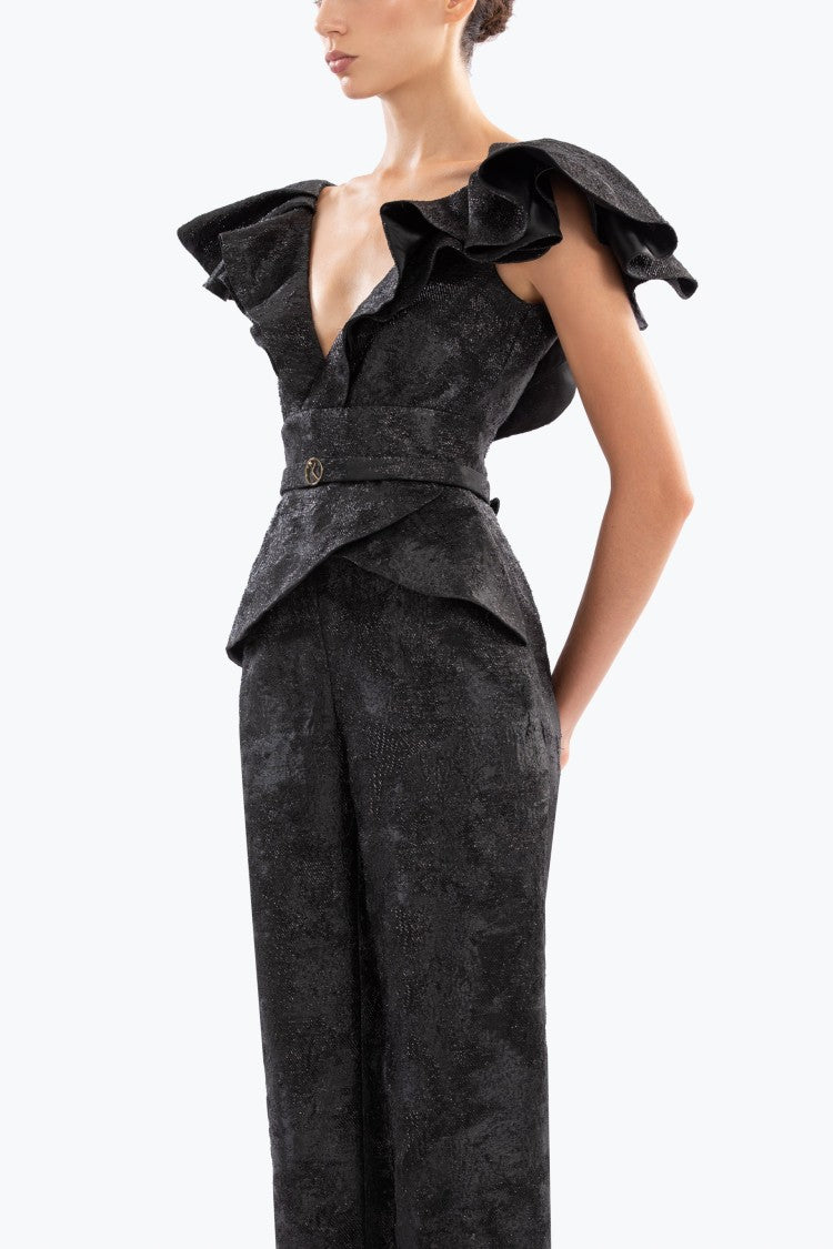 Saiid Kobeisy Brocade Jumpsuit