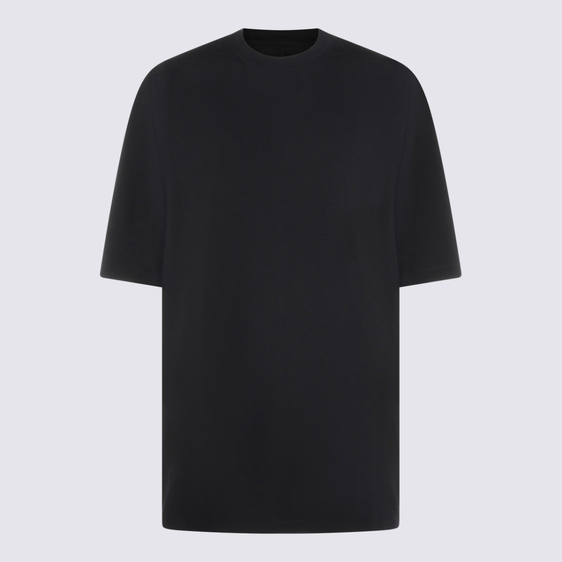 Rick Owens Oversized Black Cotton T-Shirt