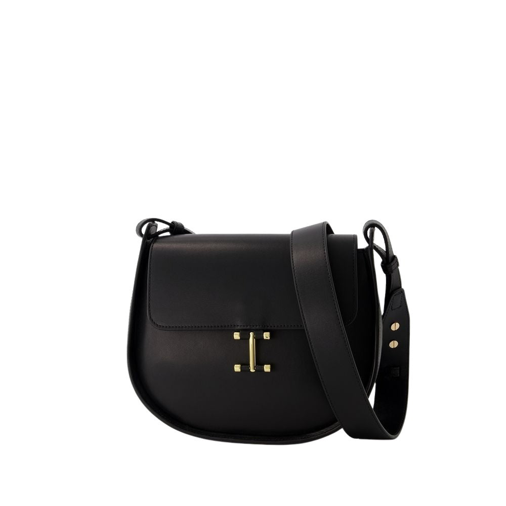 Ines De La Fressange Senda Shoulder Bag - Leather - Black