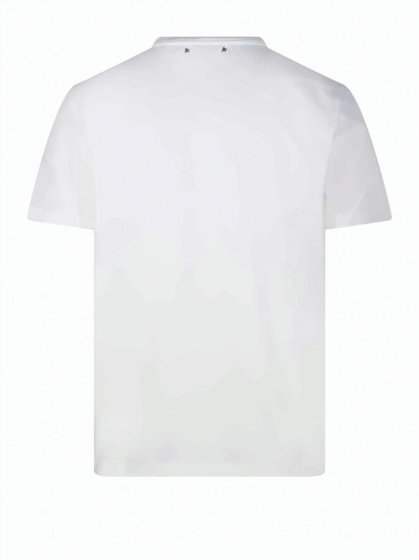 Golden Goose Classic Short-Sleeve White T-Shirt With Subtle Logo