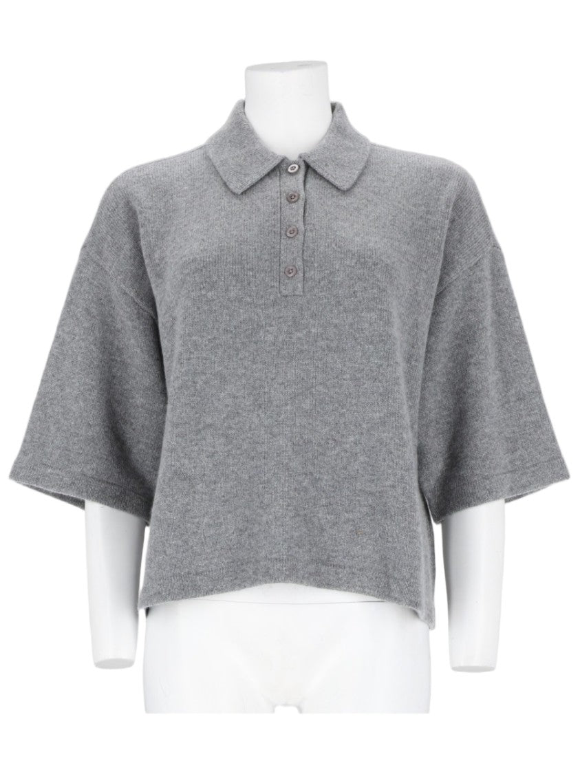 Frame The Academy Cashmere Knitted Polo Shirt