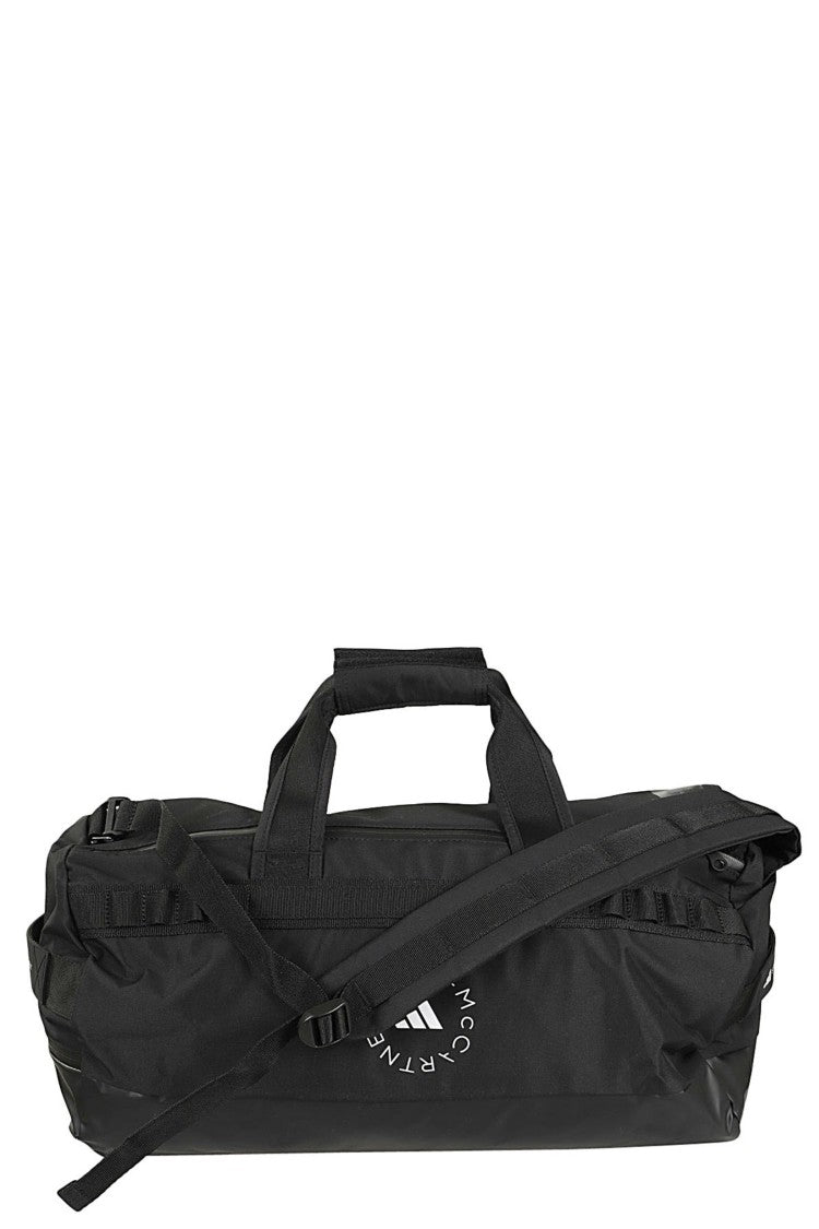 Adidas By Stella Mccartney Black 24/7 Duffle Double-Zipper Polyester Duffel Bag