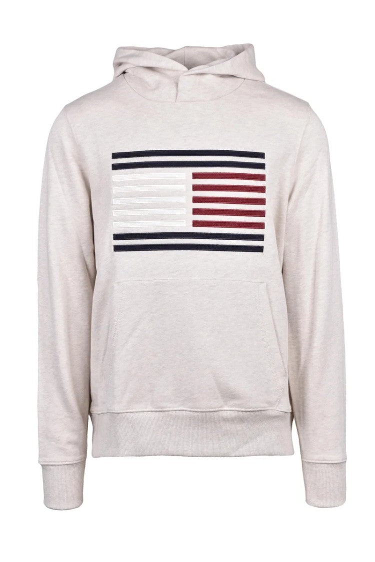 Tommy Hilfiger Light Grey Cotton Men's Crewneck Sweatshirt