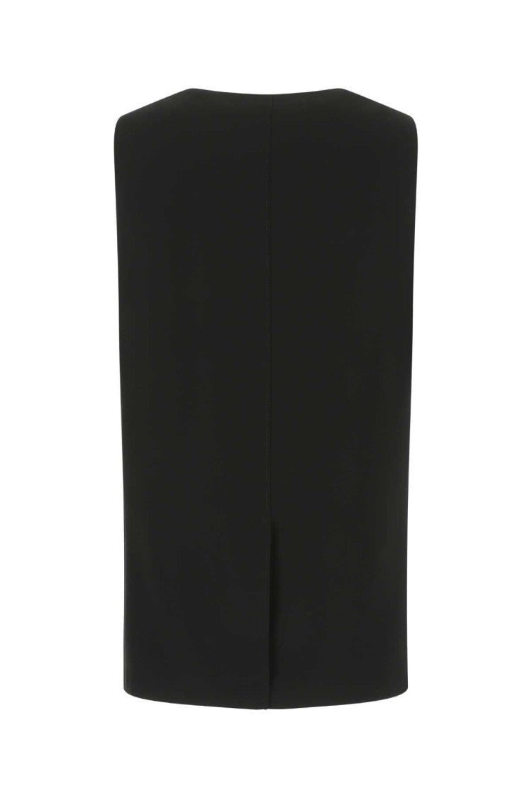 Burberry Black Silk Oversize Vest
