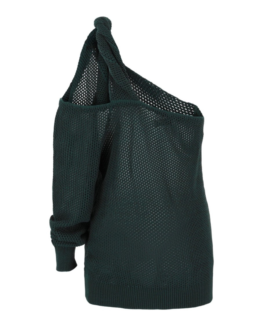 Givenchy One-Shoulder Woven Knit Top