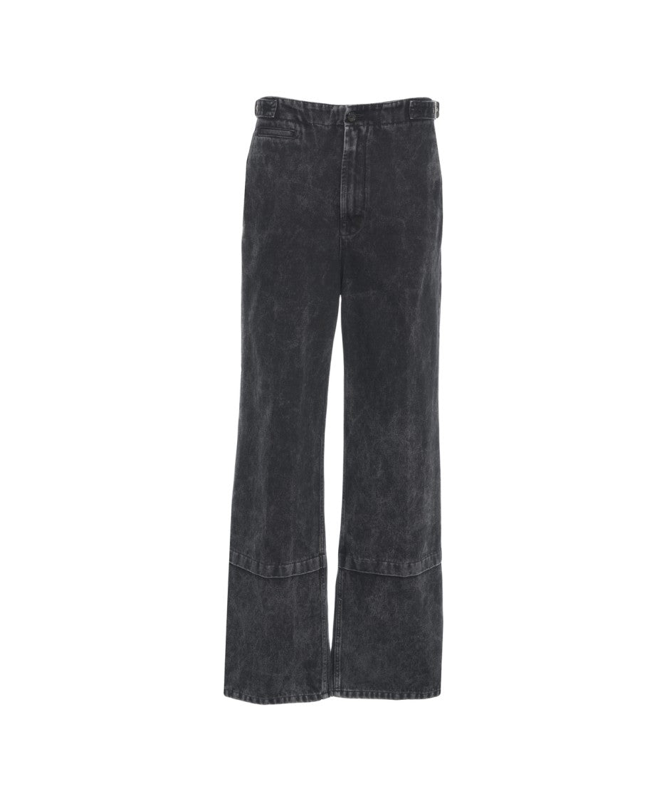 Lanvin Relaxed-Fit Black Jeans With Classic Five-Pocket Design