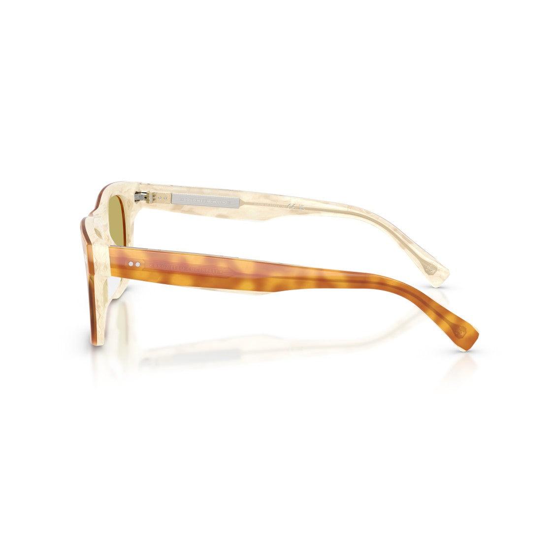 Brunello Cucinelli 0Bc4002s Bold Acetate Square Frame Sunglasses With Tortoiseshell Pattern