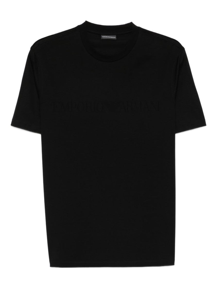 Emporio Armani Black Boxy Crew Neck T-Shirt