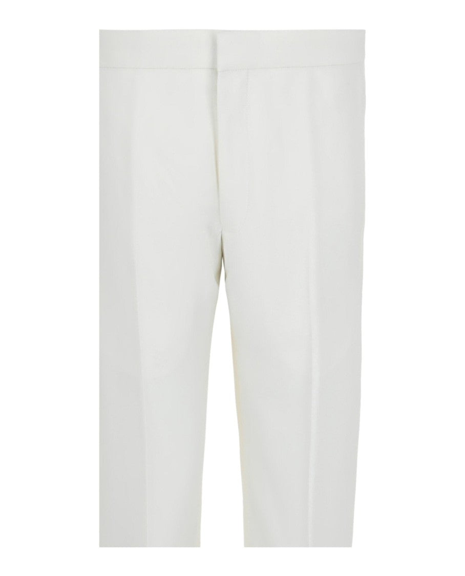 Givenchy Straight-Leg Wool Trousers With Pressed Crease