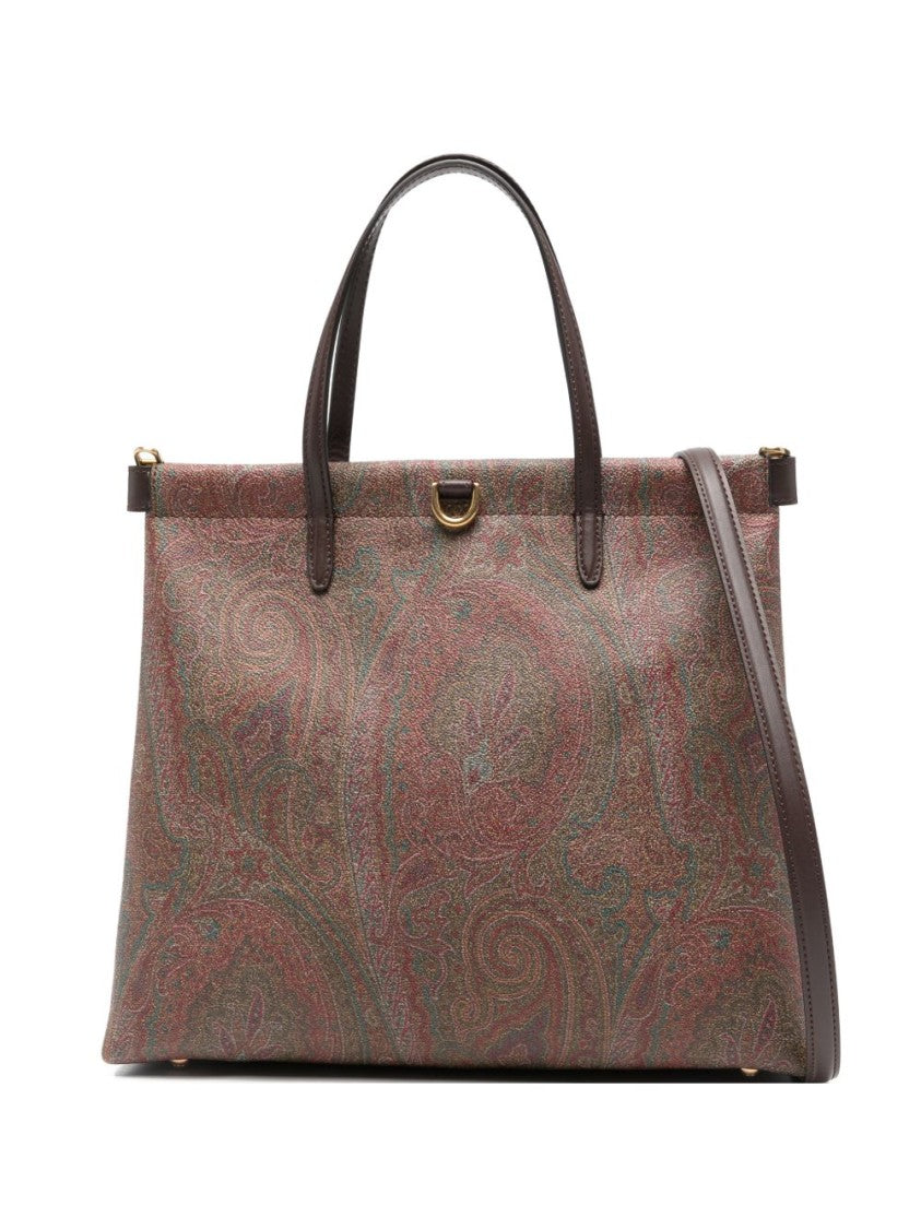 Etro Structured Rectangular Bag With Paisley Jacquard Pattern