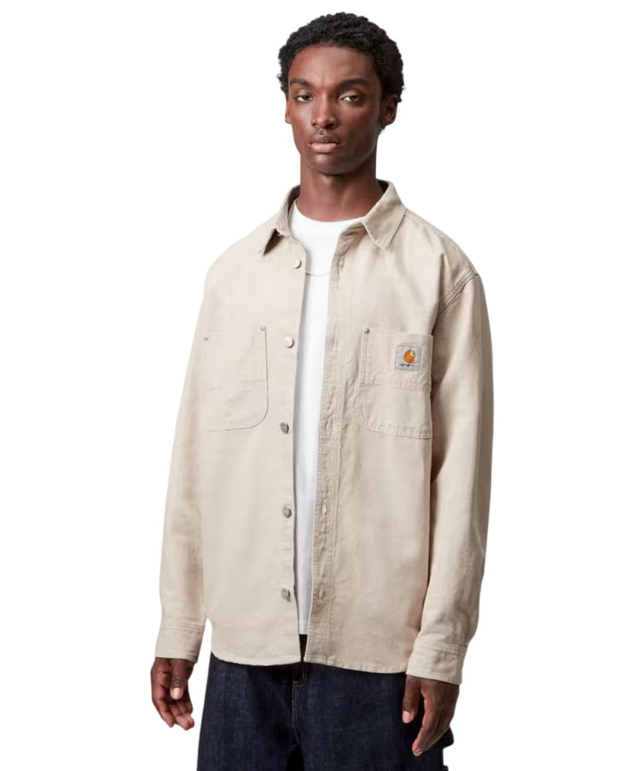 Carhartt Wip Relaxed Fit Button-Up Shirt Jac With Logo Patch