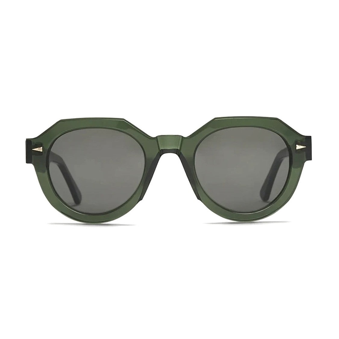 Ahlem Green Grenelle Acetate Geometric Sunglasses