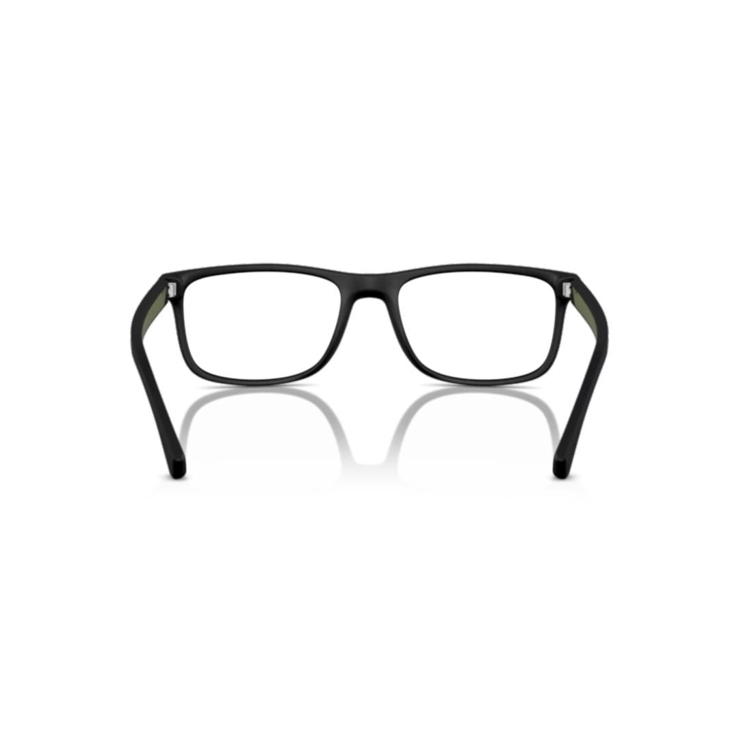 Emporio Armani 0Ea3147 Rectangular Eyeglasses With Matte Black Frame