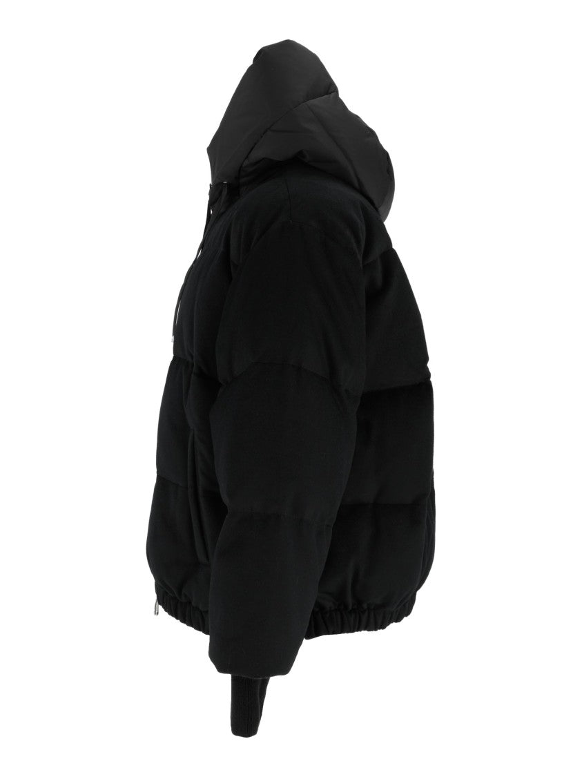 Duno Quilted Puffer Jacket With High Collar And Cropped Silhouette