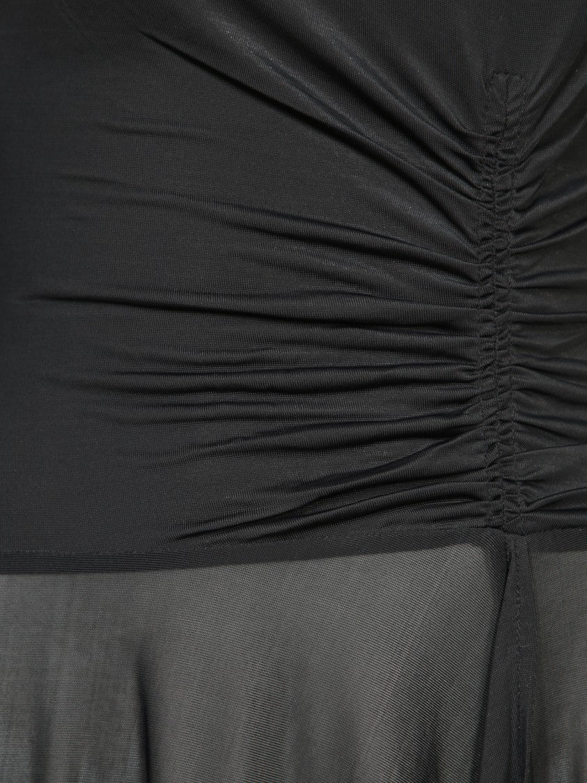 Acne Studios Black Long-Sleeve Black Jersey Dress