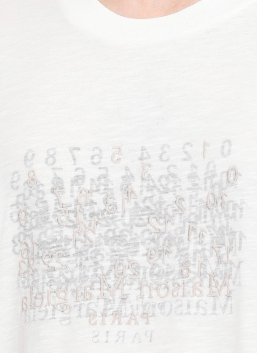 Maison Margiela White Four Stitches Cotton T-Shirt