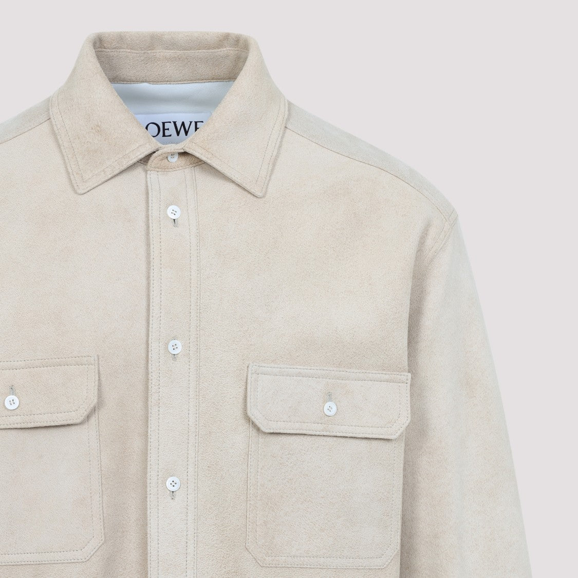 Loewe Beige Lamb Leather Shirt