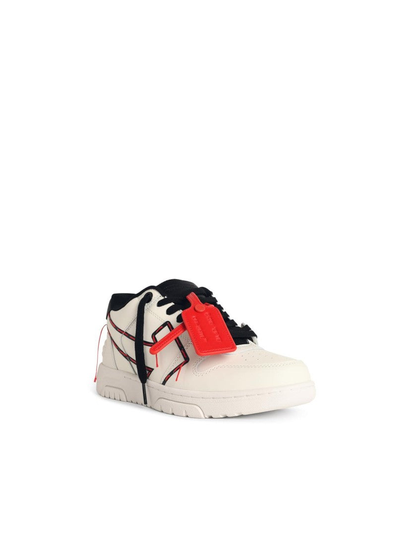 Off-White White 'Ooo Printed&Stitched Arrow' Sneakers
