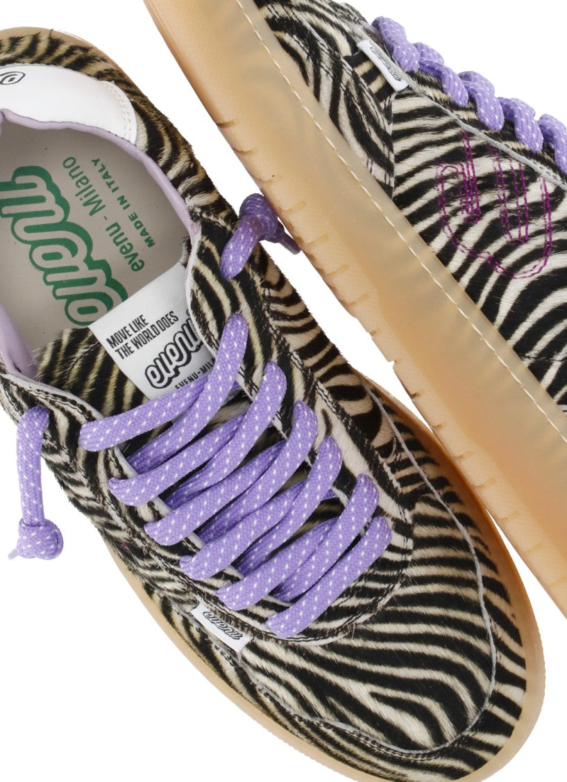 Evenu Equal Multicolor Calf Hair Low-Top Sneakers