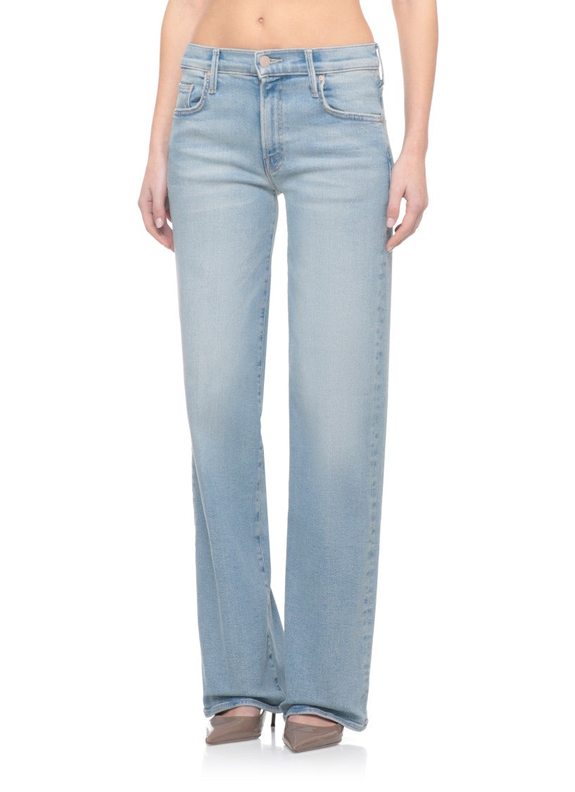 Mother Light Blue The Mid Rise Jeans