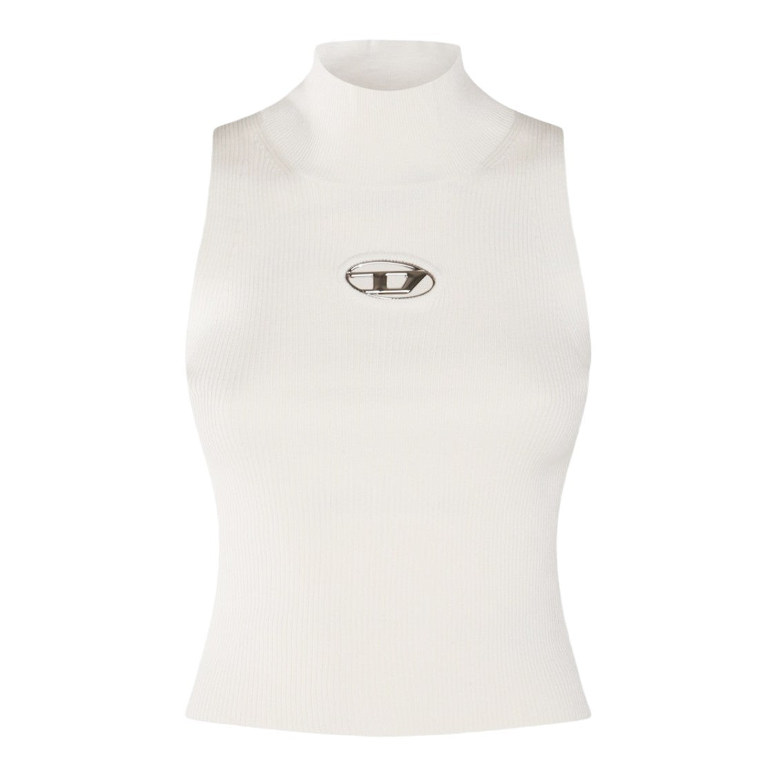 Diesel Sleeveless Fitted Top With High Neckline