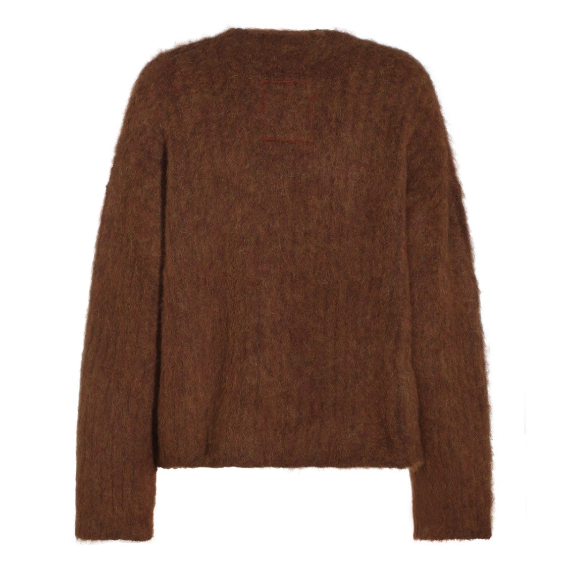Uma Wang Fuzzy Brown Crewneck Sweater