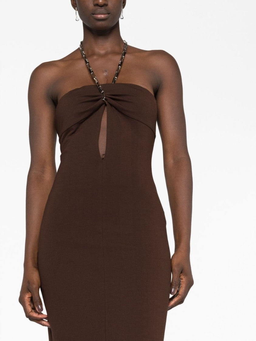 The Attico Halterneck Midi Dress