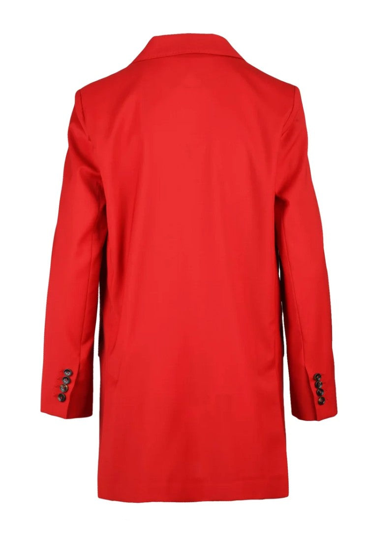 Max Mara Nebbie Double-Breasted Jacket - Red