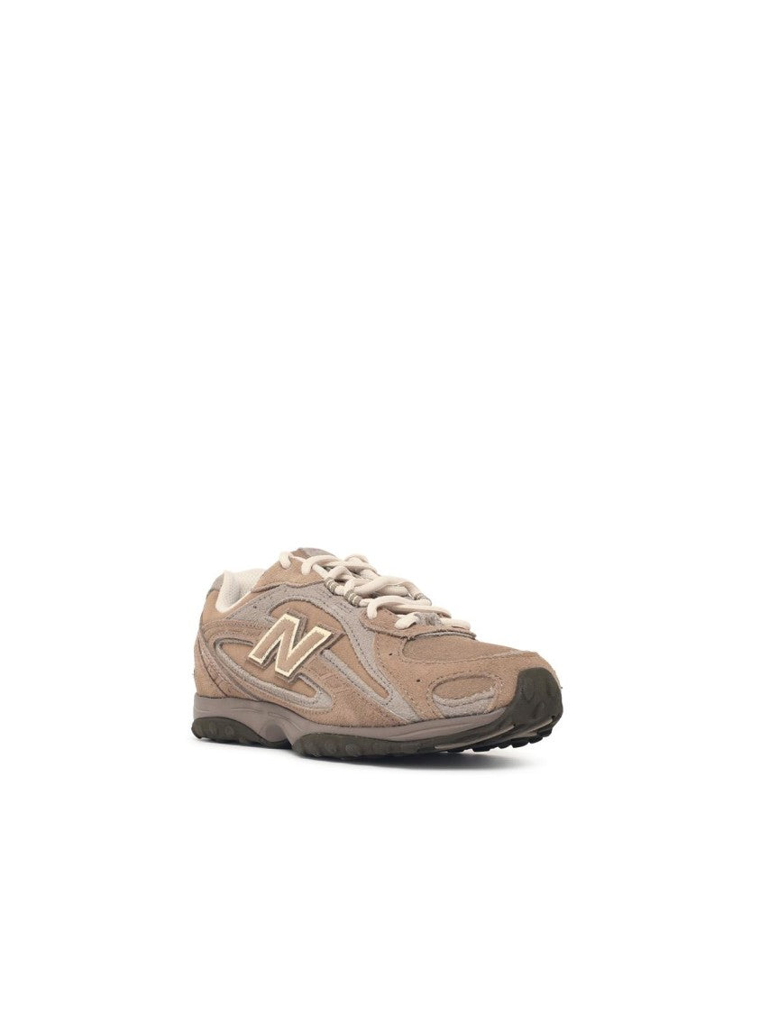 New Balance Brown Suede Sneakers With 3D Inserts And Embossed Logo
