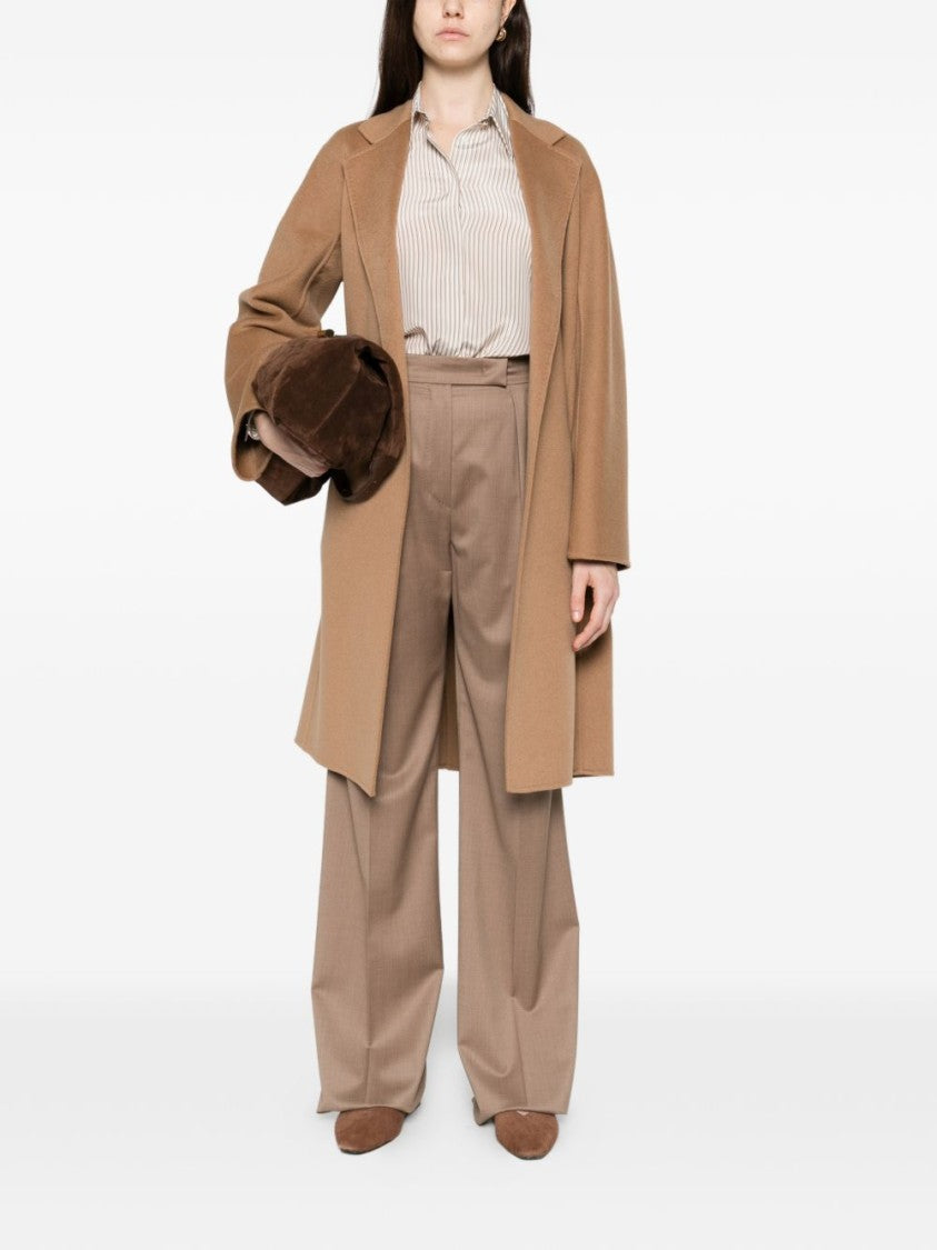Max Mara High-Waisted Trousers With Front Pleats